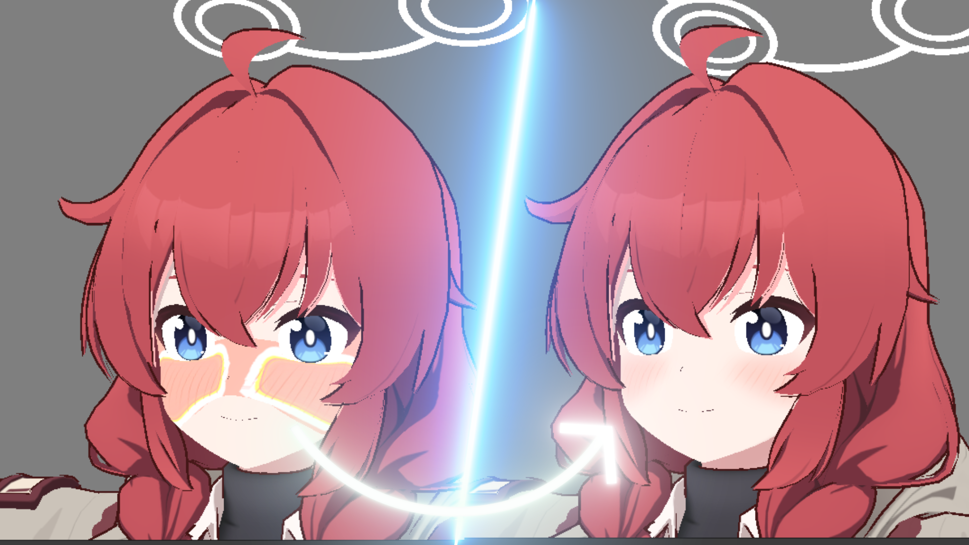 VRC模型转vrm格式透明图层的处理